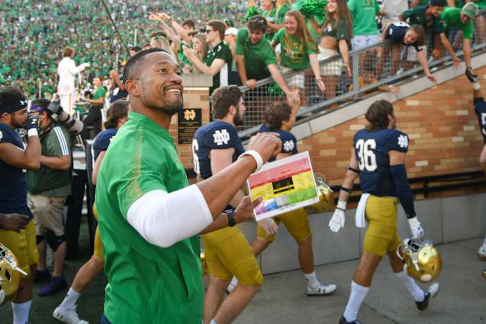 Marcus Freeman left Cincinnati to Become the Notre Dame Defensive Coordinator